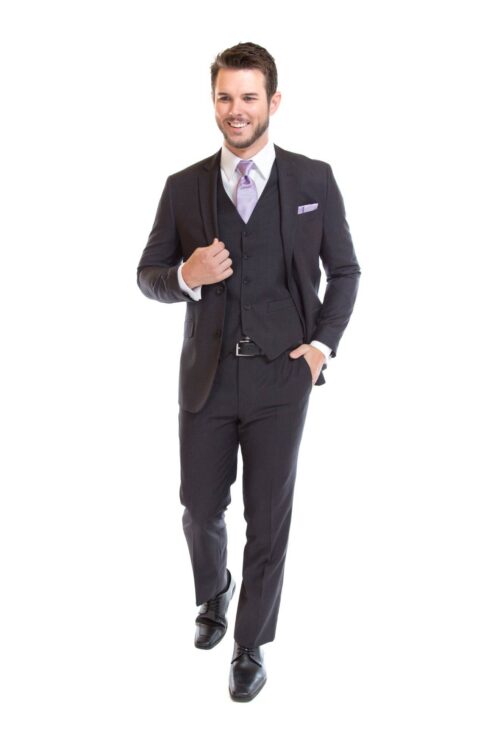 David Major Charcoal Suit