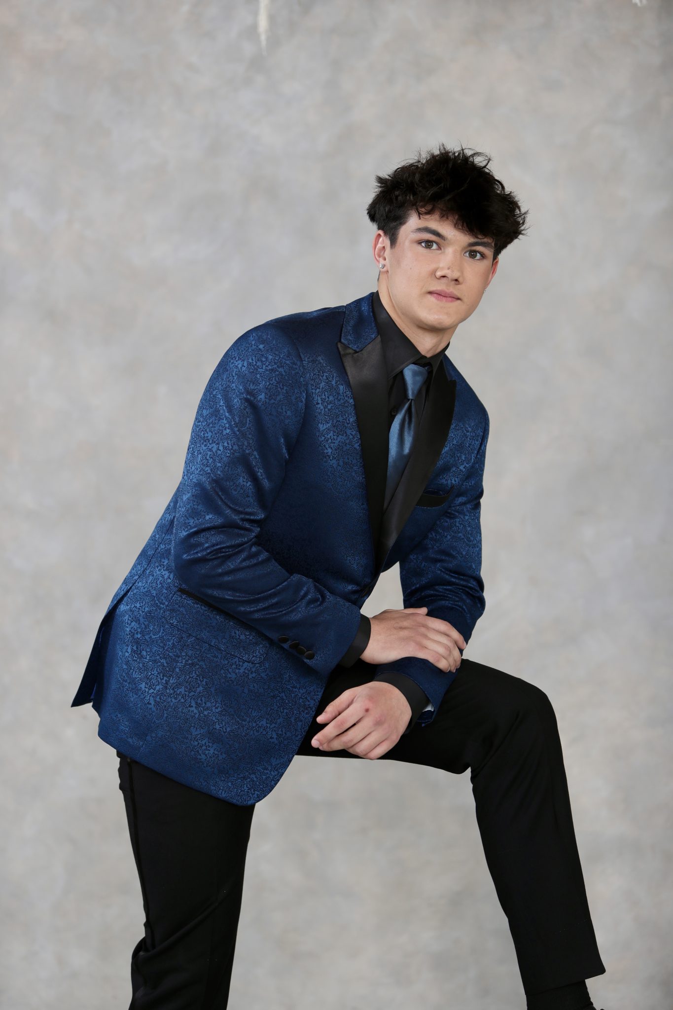 Peak Blue Paisley Dinner Jacket - Image 5
