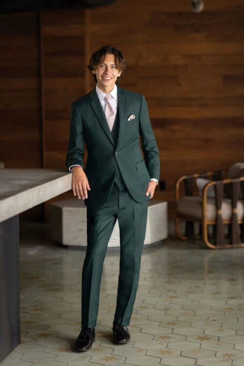 David Major Hunter Green 3-Piece Suit