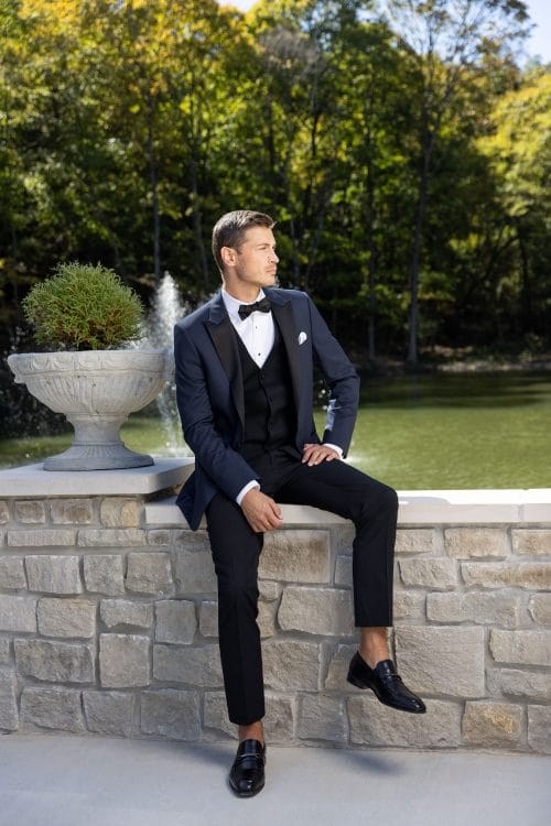 Michael Kors Navy Performance Tuxedo