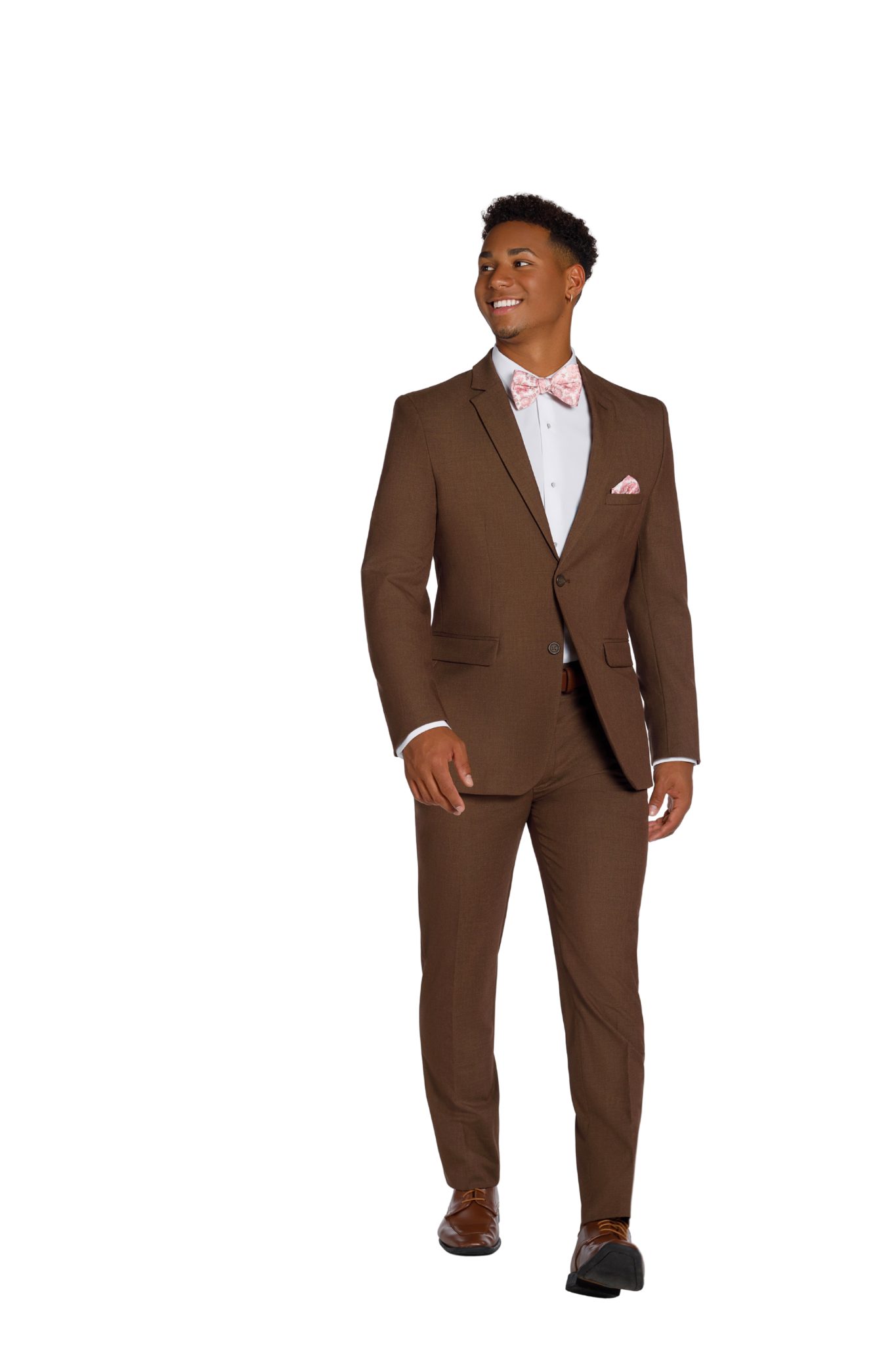 Metro Cocoa Slim Fit Suit - Image 4