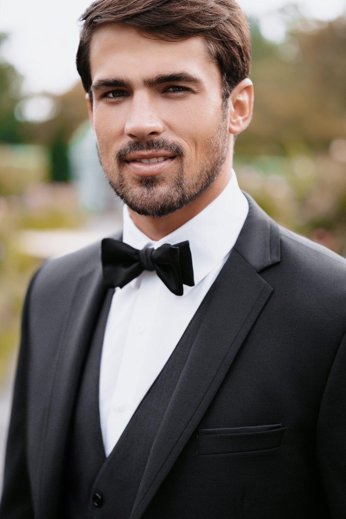 Allure Ultra Black Slim Fit Suit - Image 2