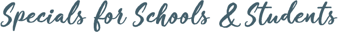 specials-schools-students-script-title An image of a blue wave on a green background.